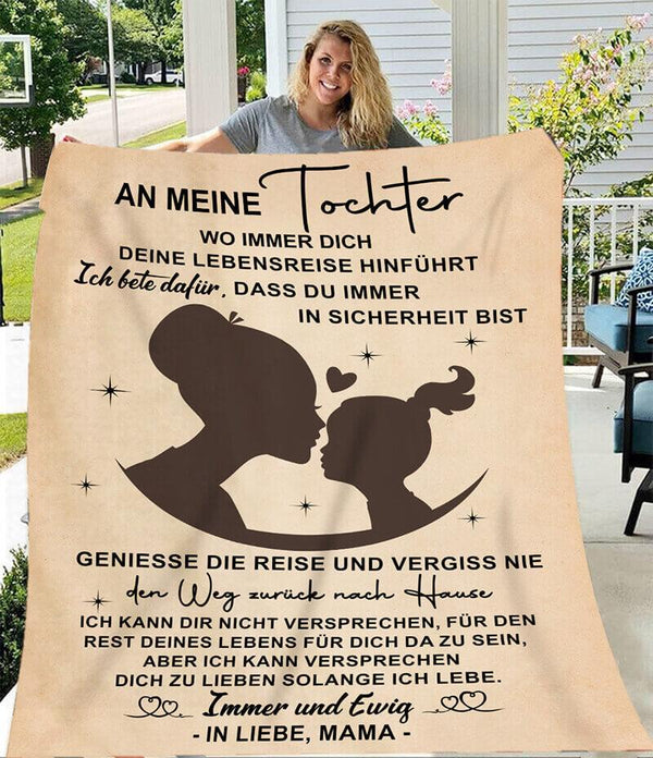 Divesart - Decke von Mutter zu Tochter - "Geheimnisse des kleinen Mädchens"